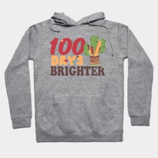 100 Days Brighter Teacher Gift Hoodie